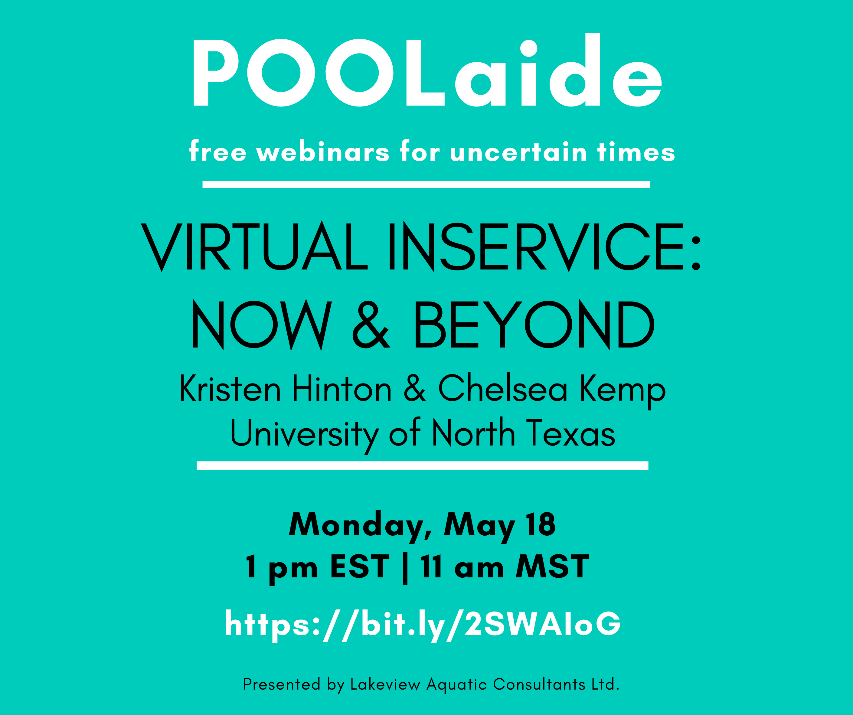 POOLaide Webinar: Virtual Inservice - Now & Beyond – Lakeview Aquatic ...