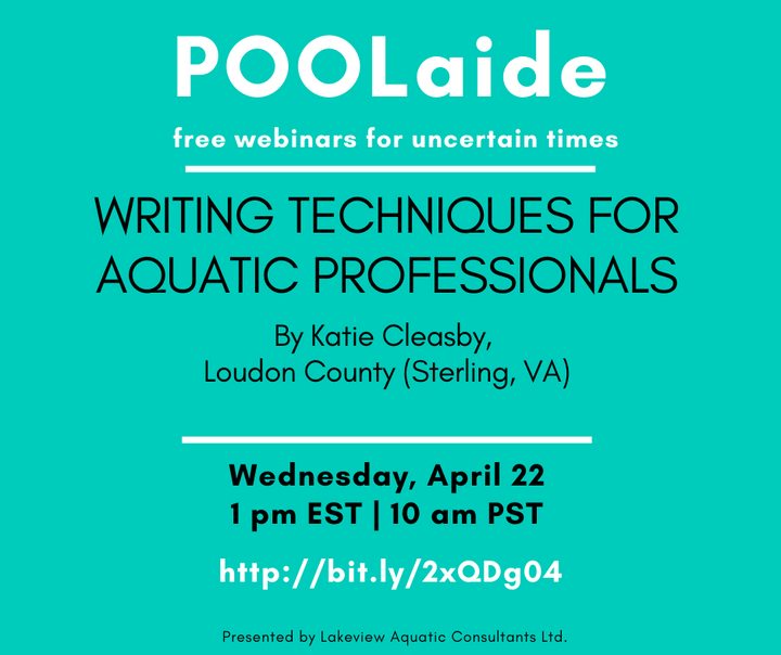 POOLaide Webinar: Writing Techniques for Aquatic Professionals